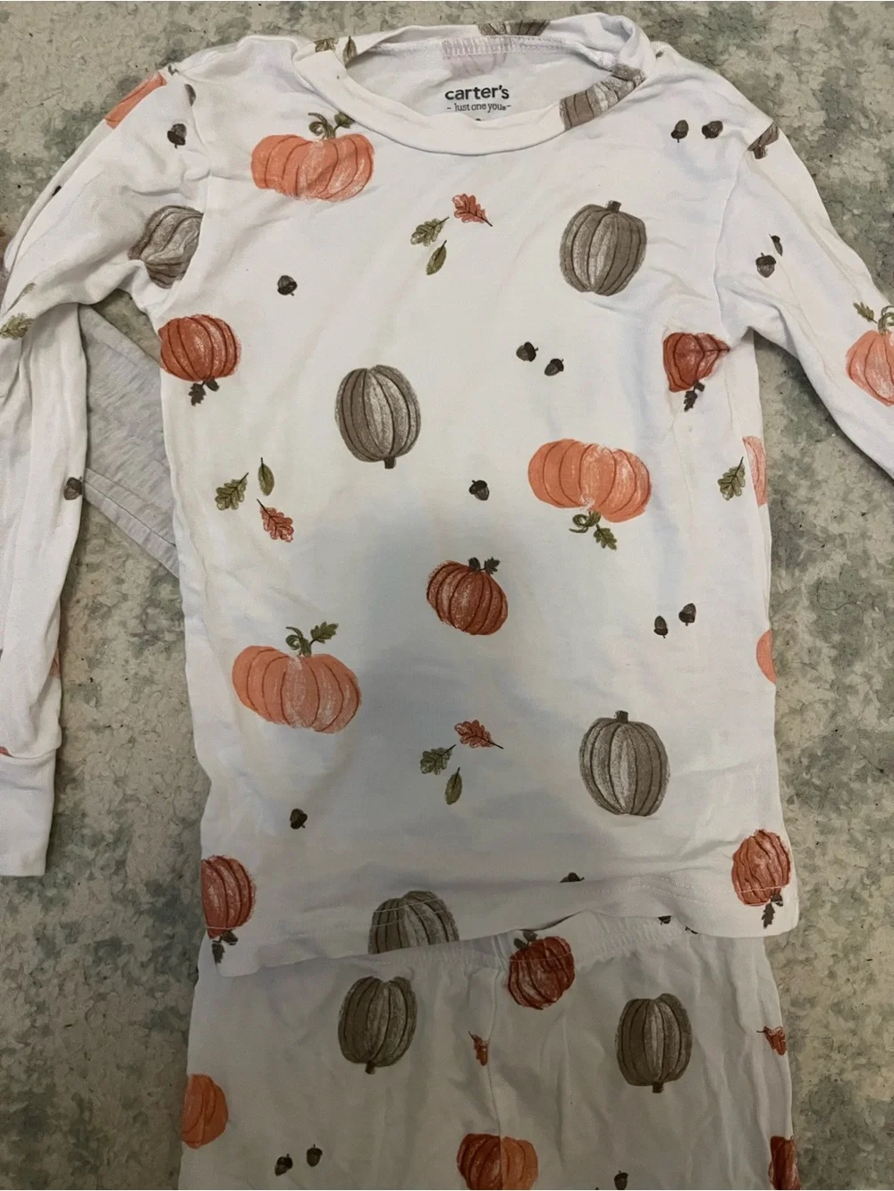 Carter’s Comfy Soft Two-Piece Pajamas-Set Fall Pumpkins Koalas